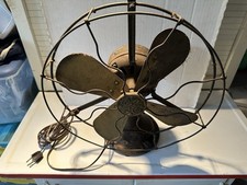 Ventilador oscilante antigo GE General Electric 4 lâminas de latão patente 1908 - Funcionando, usado comprar usado  Enviando para Brazil