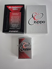 Zippo lighter 80th for sale  LOUGHBOROUGH