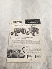 Original oliver 770 for sale  Bluffton