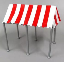 Mini boneco brinquedo cápsula tenda evento listras vermelhas comprar usado  Enviando para Brazil