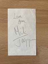 Mick jagger signed for sale  WEST MALLING