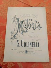 Antico spartito melodia usato  Possagno