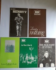 Five royal shakespeare for sale  IPSWICH