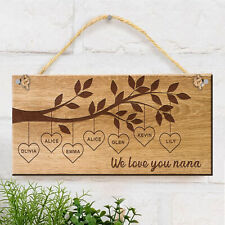 Personalised wooden family for sale  UK