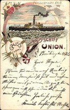 Litho dampfschiff union gebraucht kaufen  Berlin