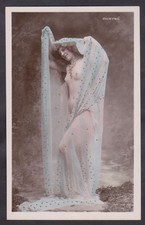VINTAGE POCZTÓWKA NAGA DAMA TYTUŁ 'PHRYNE' AKT Z DUŻYM NASZYJNIKIEM, używany na sprzedaż  Wysyłka do Poland