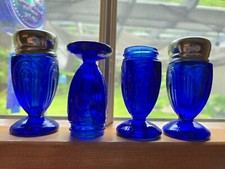 Vint cobalt blue for sale  West Sand Lake