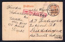 POLAND Zduńska Wola 1917 GG Warsaw Postal Card to Pontingen France. Judaika na sprzedaż  Wysyłka do Poland