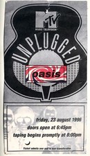 Oasis mtv unplugged for sale  DEAL