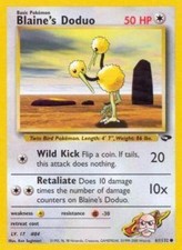 Blaine's Doduo - 61/132 - Comum - Edição Ilimitada LP, Inglês Pokemon Gym Cha comprar usado  Enviando para Brazil