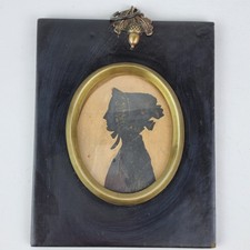 Antique 19thc silhouette for sale  ROYSTON