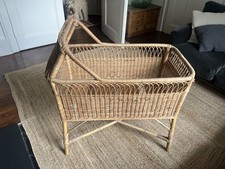 Vintage wicker crib for sale  LONDON