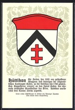Hüttikon wappen schwarzen gebraucht kaufen  Berlin