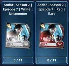 Andor Temporada 2 Episodio 7 RARO/UNC JUEGO DE 22 CARTAS SIN EVENTOS Topps Star Wars Trader E7 segunda mano  Embacar hacia Mexico