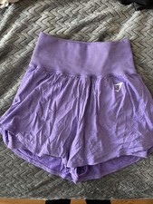 Shorts feminino Gymshark Vital sem costura 2 em 1 roxo brilhante pequeno comprar usado  Enviando para Brazil