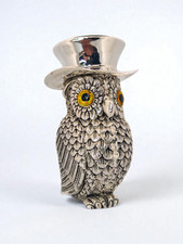 Silver owl glass for sale  HOVE