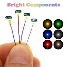 LED pré-soldado SMD Micro Litz com fio - 0402, 0603, 0805, 1206 - Vendedor comprar usado  Enviando para Brazil