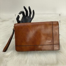 Brown leather wristlet for sale  Lewiston
