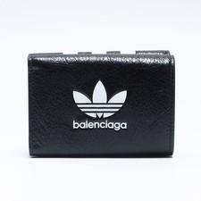 Usado, Carteira tripla BALENCIAGA ×Adidas Adidas Mini Compact Collaboration preta... comprar usado  Enviando para Brazil