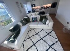 White boucle sofa for sale  LONDON