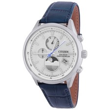 Relógio masculino Citizen Eco-Drive fase da lua controlado por rádio mostrador branco BY1030-09A comprar usado  Enviando para Brazil
