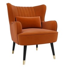 Velvet accent chair for sale  DERBY
