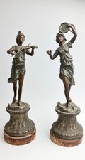 Pair musicians spelter for sale  BURTON-ON-TRENT
