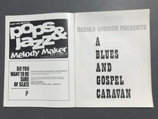 1964 A Blues and Gospel Caravan Brochure UK Tour Rosetta Tharpe Muddy Waters comprar usado  Enviando para Brazil