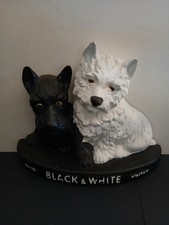 Estatuetas/suportes de parede vintage de cachorros de uísque preto e branco comprar usado  Enviando para Brazil