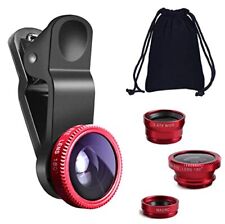 Lente olho de peixe 3 em 1 lente de câmera grande angular para iPhone Android comprar usado  Enviando para Brazil