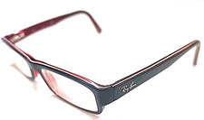 Armação de óculos Ray Ban RB5246 5088 pequena azul vermelha retangular 48-16 130 comprar usado  Enviando para Brazil