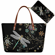 Bolsa De Ombro Libélula Floral + Suporte Carteira Longa Conjunto Combo 2pcs Para Feminino comprar usado  Enviando para Brazil