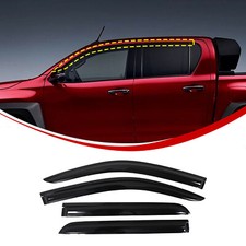 Viseira de janela acrílica protetor solar chuva kit protetor meteorológico para Toyota Hilux 2015-24, usado comprar usado Viseira de janela acrílica protetor solar chuva kit protetor meteorológico para Toyota Hilux 2015-24, usado comprar usado  Enviando para Brazil