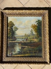 Paesaggio animato olio usato  Urbania