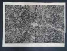 Original antique map for sale  ROMFORD