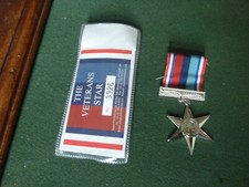 Veterans star medal for sale  WINCHESTER