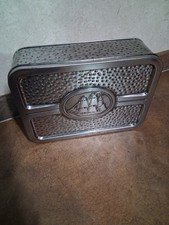 Kit de barbear vintage antigo estojo clássico estojo de metal martelado estojo de lata comprar usado  Enviando para Brazil