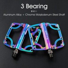 Usado, Pedais de bicicleta coloridos WEST BIKING 3 rolamentos pedais planos para ciclismo de bicicleta 9/16" comprar usado  Enviando para Brazil