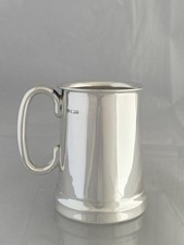 Caneca antiga de prata esterlina Tankard FUNDO DE VIDRO 1933 Sheffield VINERS comprar usado  Enviando para Brazil