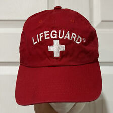 Gorra LIFEGUARD Gorra de Pelota AJUSTABLE Roja Bordada Kiawah Island Carolina del Sur segunda mano  Embacar hacia Argentina