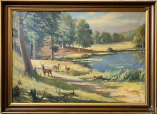 ölbild impressionist hirsch gebraucht kaufen  Graal-Müritz, Seeheilbad