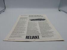 Reliant scimitar gte for sale  NORTHAMPTON