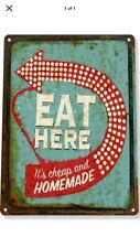 Tin sign blue for sale  Covington
