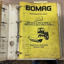 Rolo compactador vibratório manual de reparo Bomag BW142 D-2 BW172 PD-2 comprar usado  Enviando para Brazil