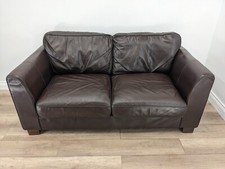 Sofa seater chocolate for sale  BRISTOL
