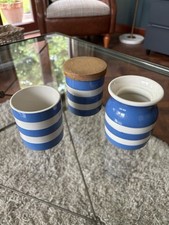 Green cornishware. pieces for sale  BANCHORY