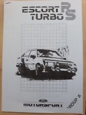 Escort turbo motorsport gebraucht kaufen  Recklinghausen
