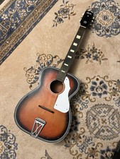 Guitarra acústica vintage STELLA pescoço reforçado em aço década de 1960 EUA Parlor Sunburst LEIA comprar usado  Enviando para Brazil