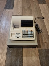 Caixa registradora eletrônica Sharp XE-A110 bronzeada testada e funcionando sem chaves  comprar usado  Enviando para Brazil