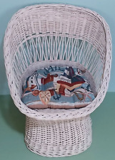 White painted rattan for sale  Burlington